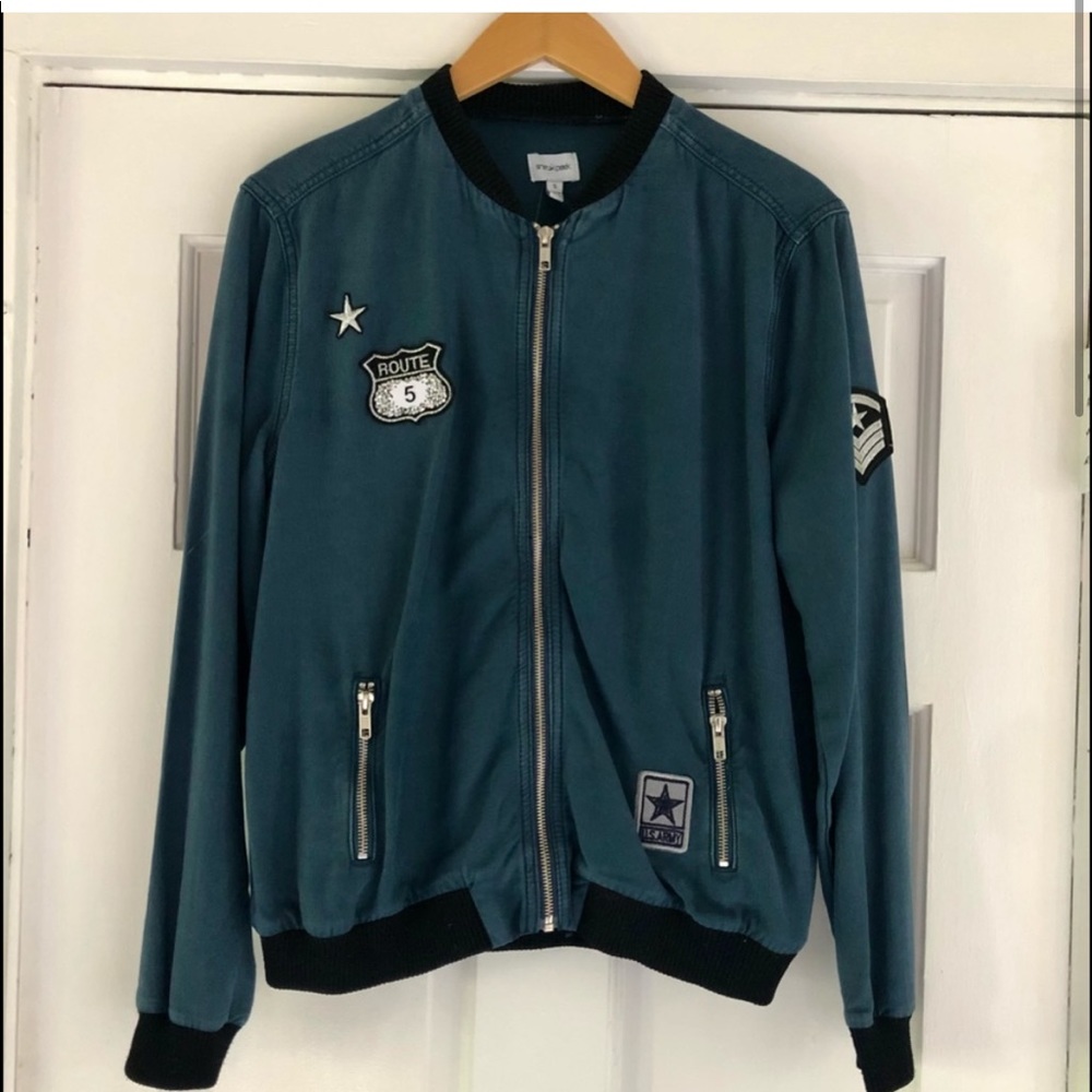 Denim blue bomber jacket L (sneek peek)